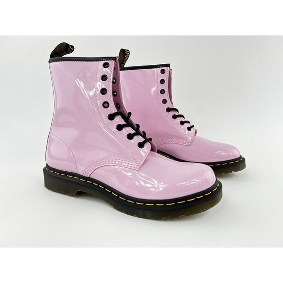 Dr Martens 1460 Pink Patent Leather Women's Size 10 Combat Boots 26425 42EU/8UK - Picture 12 of 12